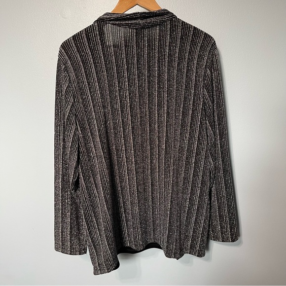 Size XL -JM Collection NWT Women's Sweater  Cardigan Jacket Tops Metallic - Picture 8 of 9